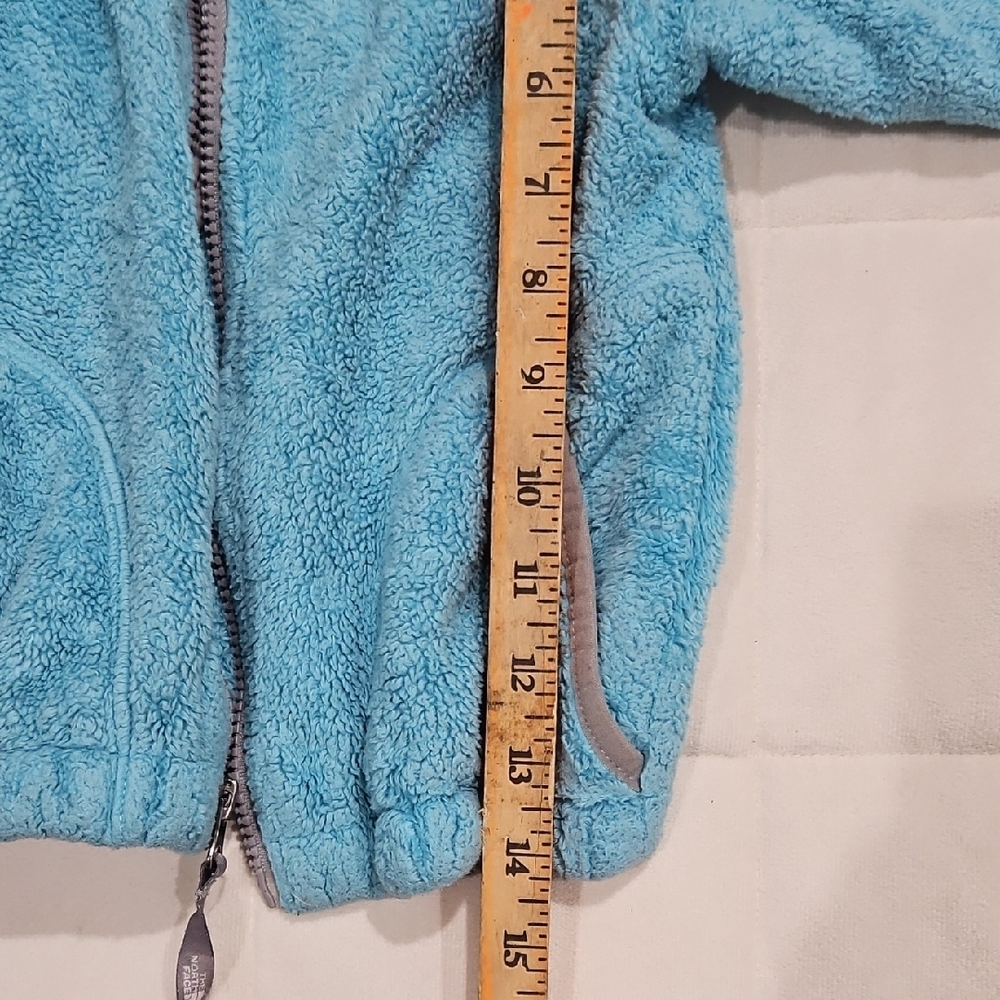 The North Face Kids Blue Fleece Hoodie Jacket Coat - Picture 9 of 10
